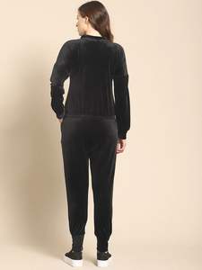 ชุดวอร์มผ้าฝ้ายแบบกำหนดเองชุดวอร์มเฟรนช์เทอร์รี่กางเกงขาบานและชุดเสื้อมีฮู้ด - Product Image 2