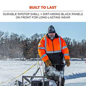 Chaqueta de Seguridad Reflectante StarTech, Impermeable, Cortavientos, con Calefacción, Capucha Desmontable, Clase 3, 100% Poliéster, Alta Calidad - Product Image 3
