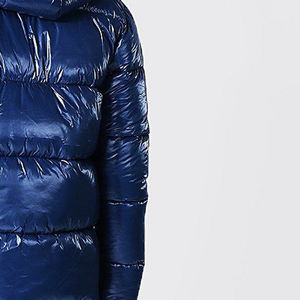 Lightweight <b>Thin</b> Men's <b>Waterproof</b> Windproof Reversible Hooded Nylon Puffer <b>Jacket</b> Front Winter Outdoor Stylish Streetwear - Product Image 5