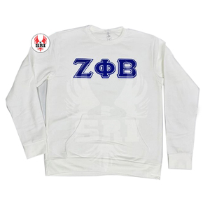 เสื้อสเวตเตอร์ถักลายสำหรับสตรีเสื้อสเวตเตอร์ออกแบบได้ตามที่ต้องการปักลายอักษรกรีก - Product Image 3