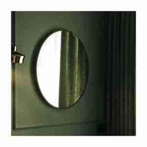 Estación de espejo de peluquería con marco de madera redondo moderno de alta calidad hecha a mano en la India con uso de pared de alta demanda - Product Image 2