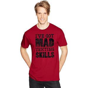 เสื้อยืดคอกลมแขนสั้นพิมพ์ลายปักโลโก้สำหรับผู้ชายเสื้อยืดคอตตอนคอมบ์ออกแบบได้เองสำหรับฤดูร้อน - Product Image 1