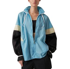 Chaquetas Cortavientos Impermeables con Capucha para Mujer, Ropa Transpirable, Chaqueta Cortavientos de Nailon con Bloques de Color para Mujer - Product Image 3