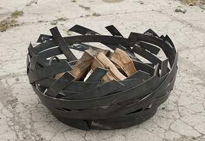 Elegant Modern Iron <b>Fire</b> <b>Pit</b> Eco-Friendly Decorative Outdoor Patio Garden Centerpiece Relaxing Warm Evening Family Friendly - Product Image 2