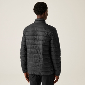 Vestes matelassées pour hommes personnalisées avec logo OEM de marque 2025, col montant, meilleure mode promotionnelle, veste matelassée en duvet noire pour hommes d'hiver - Product Image 2