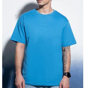 Camiseta 100% Algodón para Hombre, Corte Holgado, Estampada, Transpirable, de Alta Calidad, con Logotipo Personalizado, Servicio OEM, Camiseta Personalizada para Hombre - Product Image 4