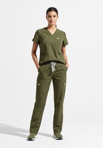 Mujeres Enfermería Médica Jogger Slim Fit médico Scrub Sets cómodo Hospital uniforme pantalones para enfermeras y médicos - Product Image 2