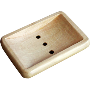 Jabonera de madera personalizada para el hogar, escurridor de baño, logotipo personalizado, 3 piezas, jaboneras de madera de acacia - Product Image 1