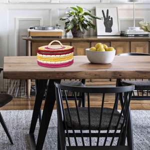 Boîte à roti en fil de feuille de palmier date faite à la main, boîte à chapati pour servir sur la table à manger et la cuisine, boîte à hotpot en gros - Product Image 4