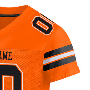 Jersey de Fútbol Americano Personalizado con el Último Estilo de Moda para Equipos - 100% Poliéster Transpirable de Secado Rápido y Manga Corta Cómodo - Product Image 3