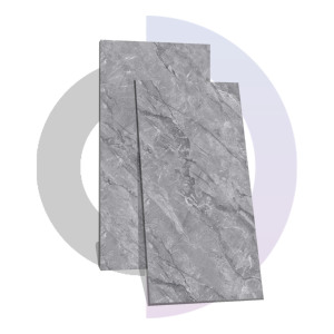 GRIGEO GREY 9mm Polished Porcelain Tiles 600x1200MM / 24X48 Modern Classic Design Premium Firebrick Tiles Certified-CE - Product Image 1