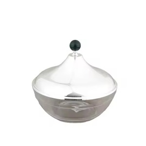 Moderno y Elegante Recipiente para Frutos Secos, Dulces, Chocolates y Golosinas con Tapa, de Latón Dorado y Niquelado, Vajilla para Bodas, Accesorio para Ramadán/Eid - Product Image 6