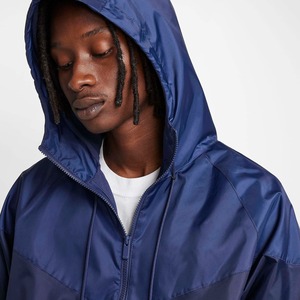 Chaqueta cortavientos para hombre con forro polar con capucha invierno ligero Casual al aire libre correr ropa deportiva venta al por mayor directo de fábrica - Product Image 4