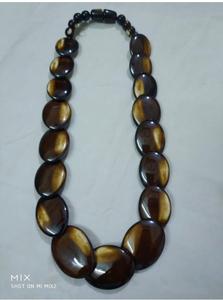 Collar de cuentas de resina de alta calidad para mujeres y niñas, collar de joyería de moda al por mayor, collar de resina al mejor precio, Color naranja - Product Image 5