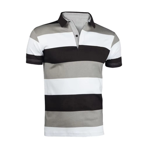 Polo pour homme grande taille en coton, manches courtes, tissu infroissable et respirant, décontracté pour l'été, personnalisable avec logo. - Product Image 5