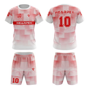 Новые спортивные комплекты футбольной формы для взрослых, новый стиль, однотонные, на заказ, мужская профессиональная футбольная форма - Product Image 1