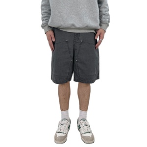 Short de haute qualité 100% coton Baggy Shorts d'extérieur avec braguette à glissière Logo personnalisé décoration de poche Stone Wash Cargo Shorts - Product Image 2