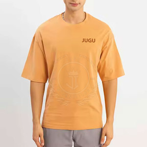 Camiseta Holgada de Punto Ligera y Fácil de Usar, de Poliéster/Algodón, Color Liso, Transpirable y de Alta Calidad para Hombre - Product Image 3