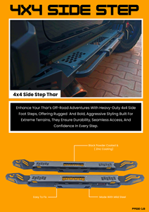 Estribo Lateral Reforzado 4x4 para Mahindra Thar |    Diseñado para la Aventura |   Suministro al por Mayor - Product Image 4