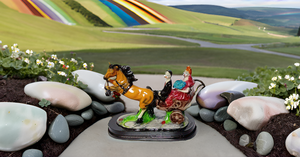 <b>Large</b> Vintage Style Horse Cart Statue Best Gifts Valentine's Day Anniversary Weddings Home Decoration Showpiece Metal Crafts - Product Image 5