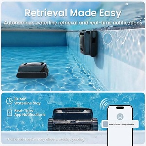my-POOL Luna Roboter-Poolreiniger für eingelassene Pools, reinigt Boden, Wände & Wasserlinie, App-Steuerung, 3 Reinigungszyklen - Product Image 3