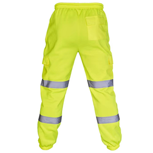 Pantalon de travail d'hiver pour homme, coton, bande réfléchissante thermique, salopette, anti-poussière, coupe-vent, ceinture à cordon, respirant - Product Image 6