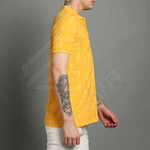 Polo de golf à séchage rapide pour hommes, style décontracté, tissu tricoté, t-shirt à manches courtes à prix de gros personnalisé - Product Image 6