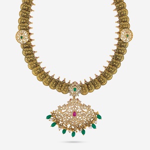 Collier authentique en argent de style temple pour collectionneurs culturels - Product Image 1