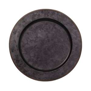 Assiette de service en métal martelé décorative de haute qualité, idéale pour les mariages, les fêtes et les cadeaux - Product Image 4