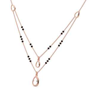 Chaîne de collier en or 14 carats, design élégant et minimaliste pour un usage quotidien, type de chaîne pour femmes, pendentif Mangal Sutra - Product Image 3