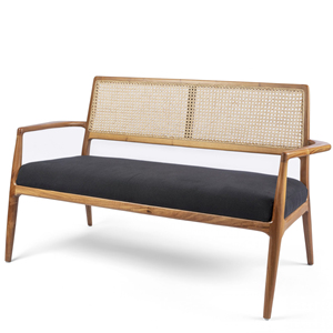 Sofás de jardín Sofá de dos asientos Sofá doble de ratán Muebles De Patio-Ari - Product Image 1