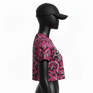 T-shirt court pour femme, mode féminine, tissu polyester et élasthanne de haute qualité, respirant, logo par sublimation, t-shirt court en coton pour femme - Product Image 3