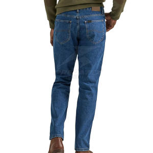 Pantalones vaqueros de hombre de algodón 100% al por mayor, ropa de calle transpirable y lavable para el invierno para adultos - Product Image 3