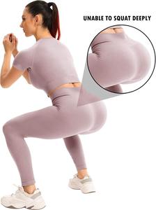 Diseño personalizado sin costuras Yoga Set Precio al por mayor Yoga Set Quick Dry Yoga Set leggings Workout - Product Image 6