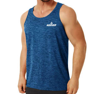 Camiseta sin mangas transpirable de secado rápido al por mayor Camiseta sin mangas de bajo precio Ropa de entrenamiento sin mangas Camiseta sin mangas para hombres - Product Image 1