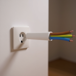 Cable Eléctrico de Tres Núcleos H05VV-F 3x1.5 mm² Blanco PP0365 10m Cables de Alimentación - Product Image 3