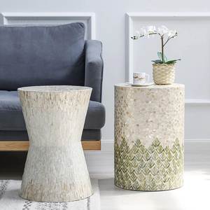 Empresa de fabricación india Taburete de incrustaciones de hueso de alta calidad nuevo color y diseño blanco y negro nueva fábrica por sheeri handcraft - Product Image 6