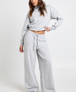 Conjunto Deportivo de Baloncesto para Mujer, Estilo Holgado, Algodón, Impresión Puff, Sudadera con Capucha, Pantalones Anchos, 2026 - Product Image 4