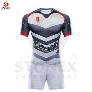 Vente en gros vêtements de sport personnalisés maillot de rugby survêtement ensemble complet à sublimation ou kit de rugby à impression numérique coupé-cousu - Product Image 5
