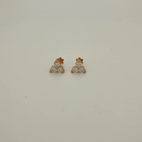 Diamante Cultivado en Laboratorio de Oro de 10k, 14k y 18k, Claridad VVS VS E F, Cómodo para Joyería de Perforación Corporal Helix