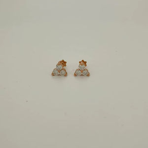 Or 10k 14k 18k, diamant de laboratoire cultivé, clarté VVS VS E F, confortable pour le piercing de l'oreille, bijoux - Product Image 1