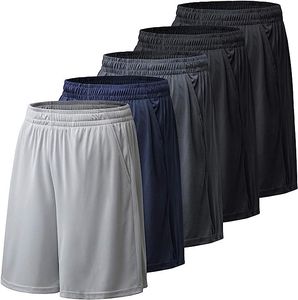 Pantalones Cortos Casuales para Hombre, 100% Poliéster, Diseño Sólido de Cintura Media, ODM, Transpirables, Tejido Oxford, Cintura Elástica, Personalizados - Product Image 3