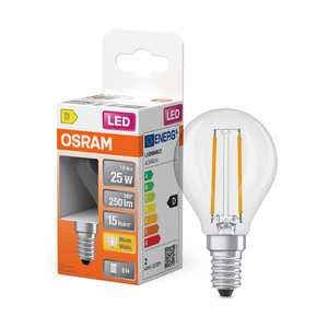 สำหรับหลอดไฟ LED OSRAM P25 1.8W คลาส E14 แพ็ค 6 ชิ้น - Product Image 2
