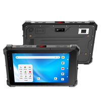 Tablet Genggam Tangguh 8 inci 10000mAh Sidik Jari UHF RFID Tablet Tangguh Ip68 WiFi 6 Tablet Tangguh RTK