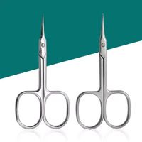Haute qualité en acier russe manucure cuticule tondeuse pinces professionnel Nail Art outil avec miroir Surface ciseaux Type de beauté
