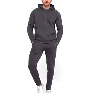 Survêtement unisexe en molleton 100 % coton de haute qualité, respirant, grande taille, décontracté, tricoté pour l'hiver, méthode de tissage lavée 2 en 1 - Product Image 1