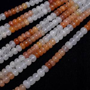 Nueva llegada Bio cuarzo suave Rondelle cuentas negro suelto piedras preciosas hebras 6mm venta al por mayor fabricación de joyería Material de piedra - Product Image 2