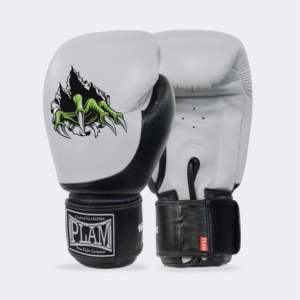 Gants de boxe en cuir de vachette professionnels de 16 oz, vente en gros, logo personnalisé imprimé, pour adultes, utilisation en extérieur, respirants, antidérapants - Product Image 1