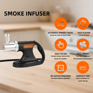 Pistolet fumoir <span class=keywords><strong>électrique</strong></span> 2-en-1 réglable pour aliments, alimenté par USB, 3L/min, un bouton, 3 vitesses, classe d'efficacité énergétique - Product Image 2