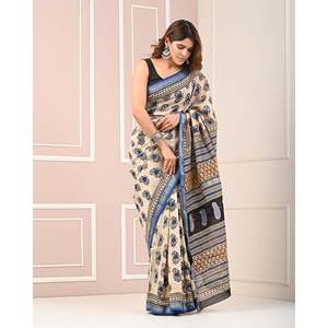 Sari de Georgette Chanderi con Blusa, Vestido Indio de Seda Pesada, Lehenga Banarasi Suave Estilo Bollywood con Salwar Kameez - Product Image 2